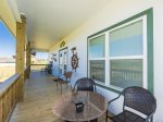 Enjoy gorgeous views of Copano Bay from the upstairs patio 